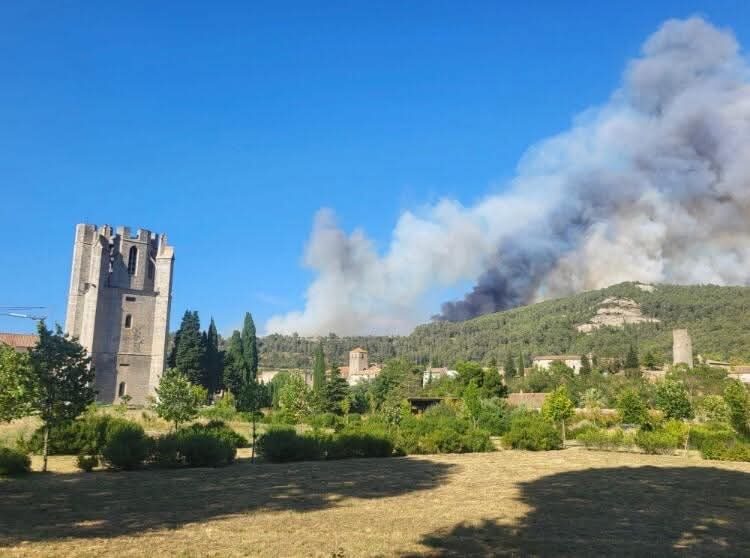 Incendie près de Lagrasse