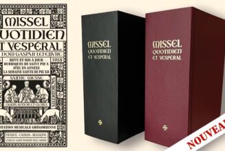 Une réédition très attendue : le Missel de Dom Gaspar Lefebvre – Tirage limité