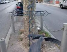 Nice : la croix du boulevard de la Madeleine arrachée