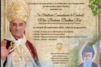 Inauguration du Monastère St Charbel dans le Val de Marne