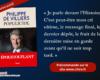 Offensive pour un référendum : Philippe de Villiers lance la bataille du « Populicide »