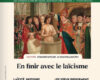 La haine du catholicisme, intrinsèque à l’école publique