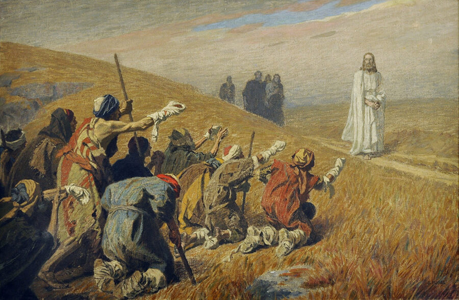 Treizième dimanche après la Pentecôte : guérison des dix lépreux