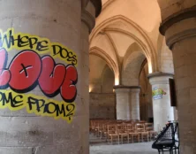 Des graffitis dans la cathédrale de Canterbury