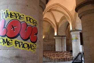 Des graffitis dans la cathédrale de Canterbury