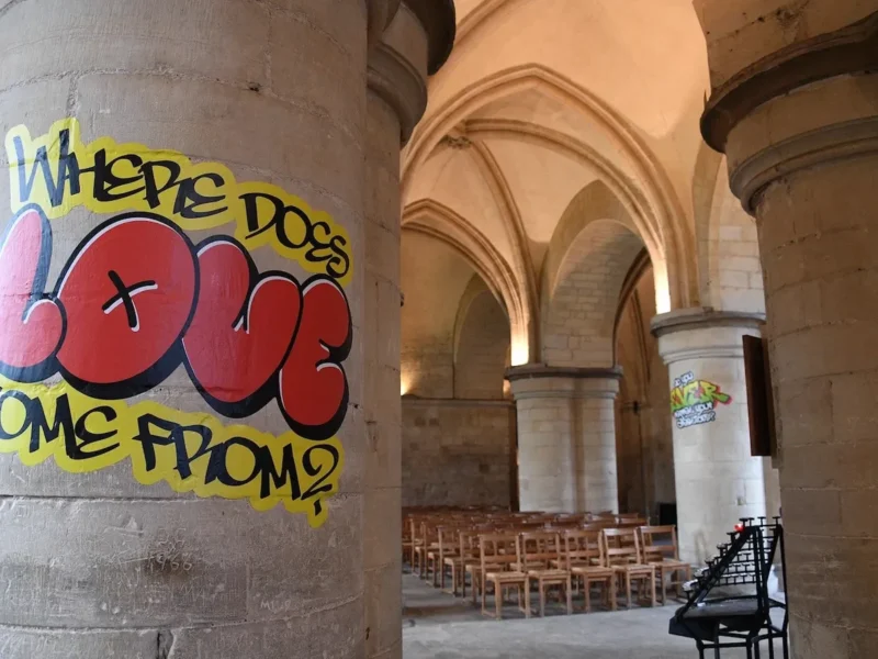 Des graffitis dans la cathédrale de Canterbury