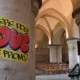 Des graffitis dans la cathédrale de Canterbury