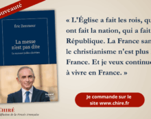 Éric Zemmour : une religion identitaire pour la France ? Le sujet brûlant de son dernier livre : La messe n’est pas dite