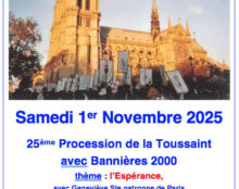 25e procession de la Toussaint avec Bannières 2000 à Paris