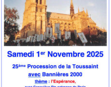 25e procession de la Toussaint avec Bannières 2000 à Paris