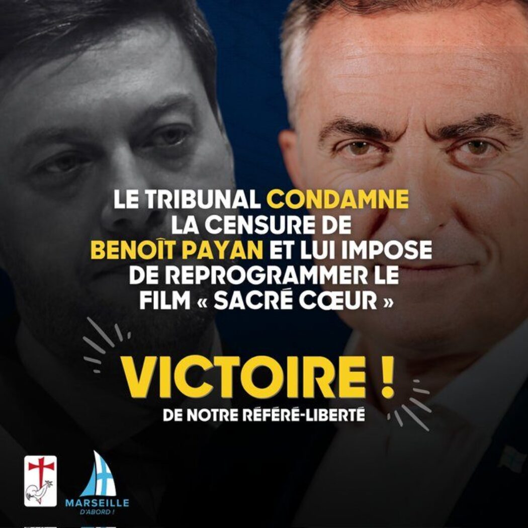 Le tribunal administratif de Marseille condamne la censure par le maire du film Sacré-Coeur