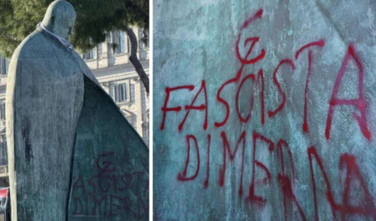 Italie : une statue de Jean-Paul II à Rome dégradée par des gauchistes
