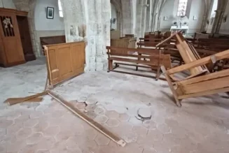 Une église vandalisée la nuit d’Halloween