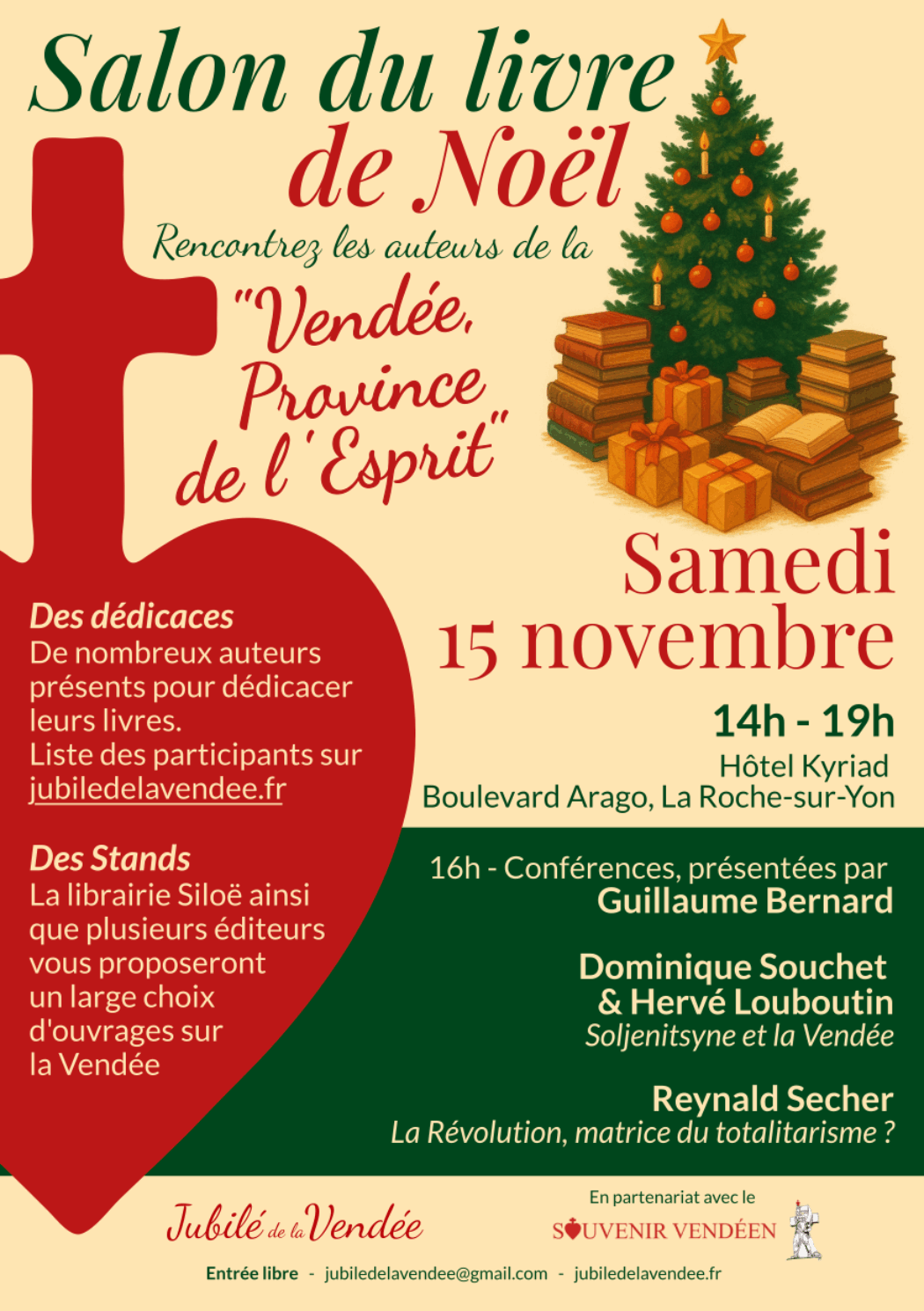 15 novembre : Salon du livre de Noël en Vendée
