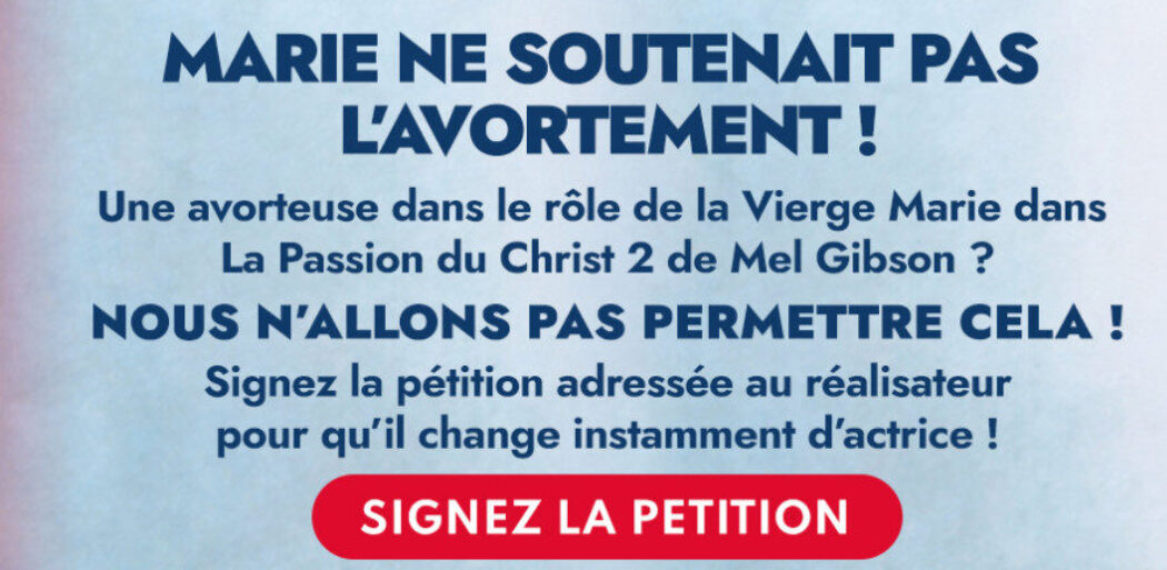 Une actrice pro-avortement choisie pour incarner la Vierge Marie