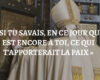 “Si tu savais, en ce jour qui est encore à toi, ce qui t’apporterait la paix
