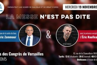 Conférence avec Éric Zemmour et Éric Naulleau à Versailles le 19 novembre