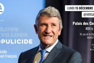 Philippe de Villiers à Versailles le 15 décembre : il reste quelques places