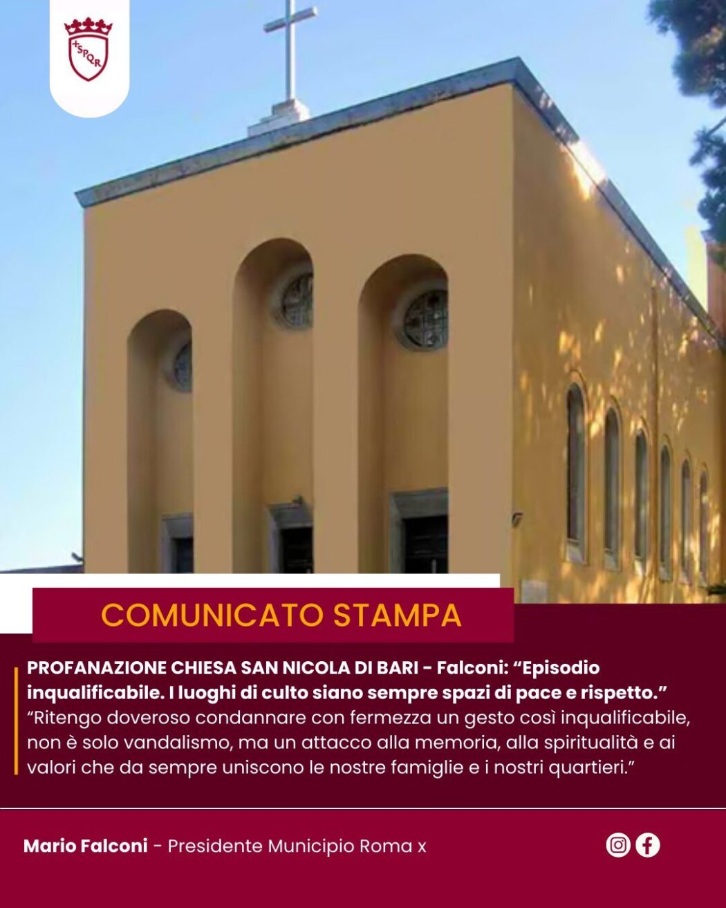 Une église et une chapelle profanées à Rome