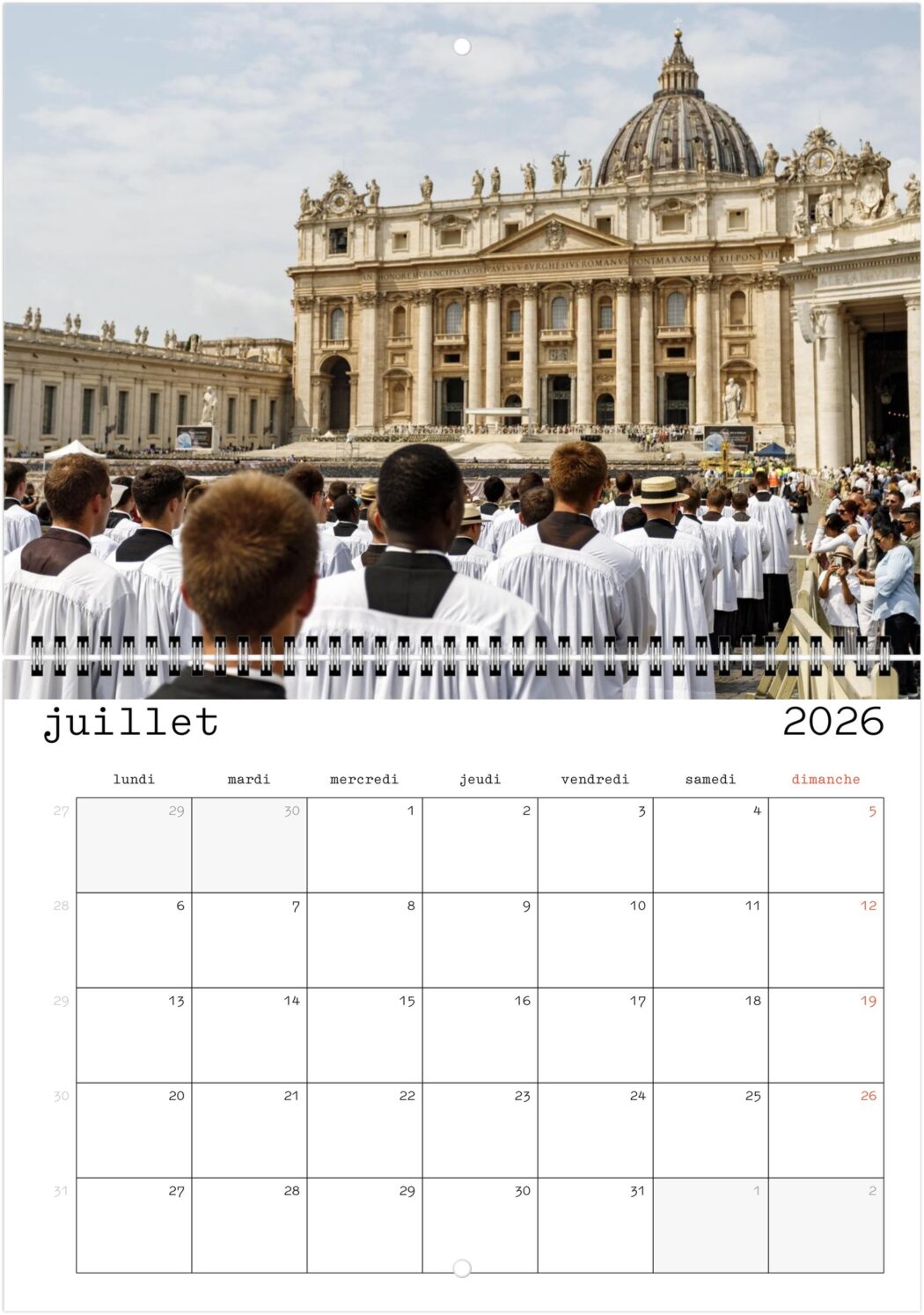 Calendrier 2026 : gardez le Jubilé romain sous les yeux