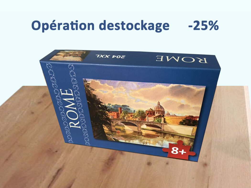 Opération déstockage : -25% sur le puzzle de Rome chez Fabrefacio
