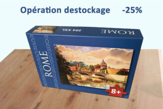 Opération déstockage : -25% sur le puzzle de Rome chez Fabrefacio