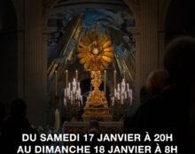 Veillée de prière pour la vie samedi 17 janvier