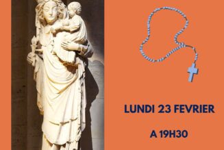 Rosaire devant Notre-Dame de Paris lundi 23 février 19h30