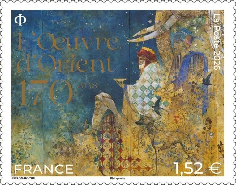Un timbre pour les 170 ans de L’Œuvre d’Orient