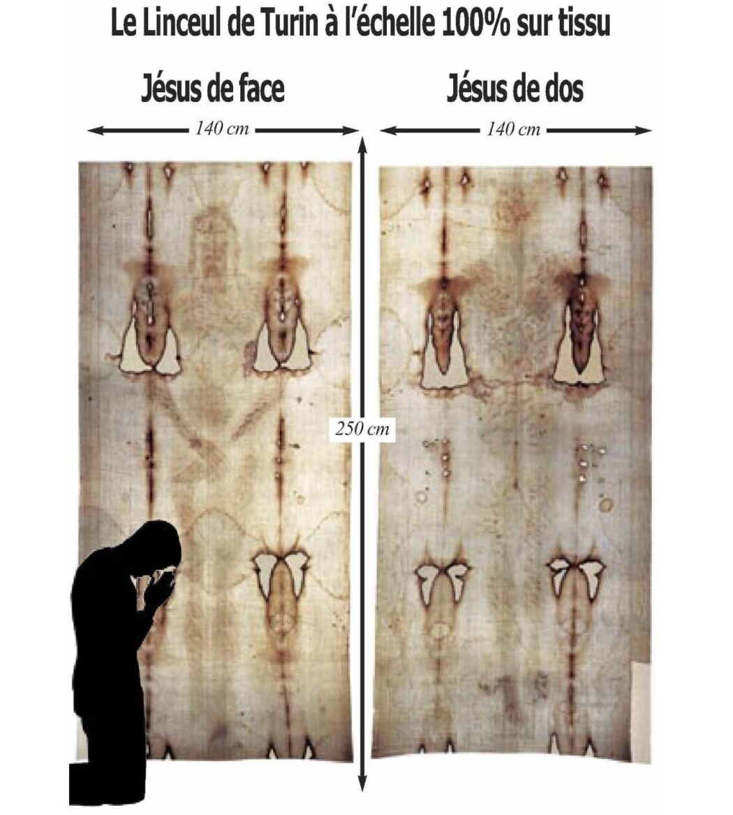 Reproduction du Saint-Suaire en taille réelle – Une méditation forte pour le carême !