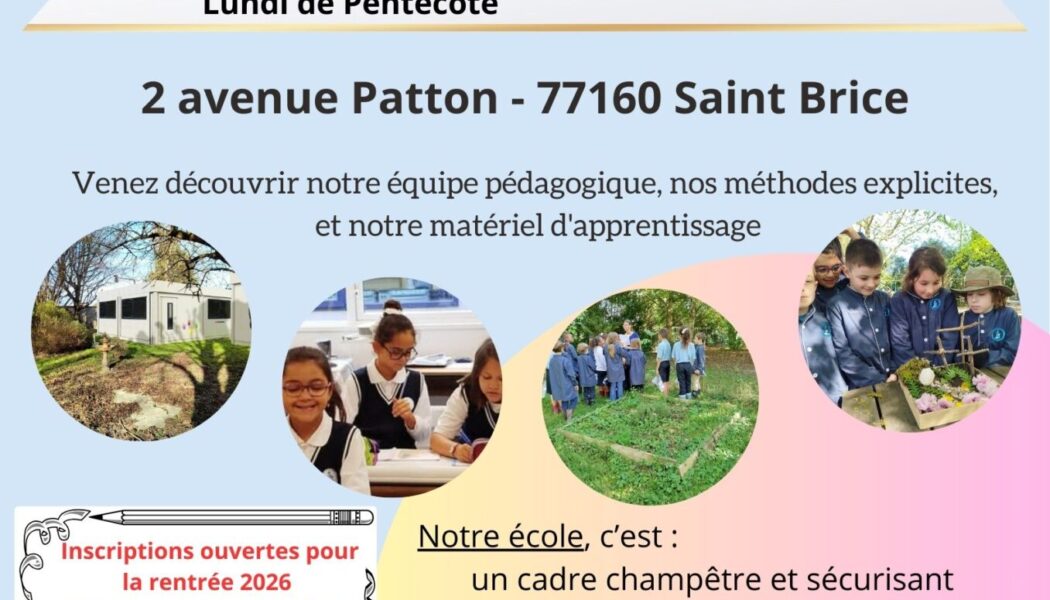 Journée Portes Ouvertes et vide grenier de l’école à Provins (77) le 25 mai 2026