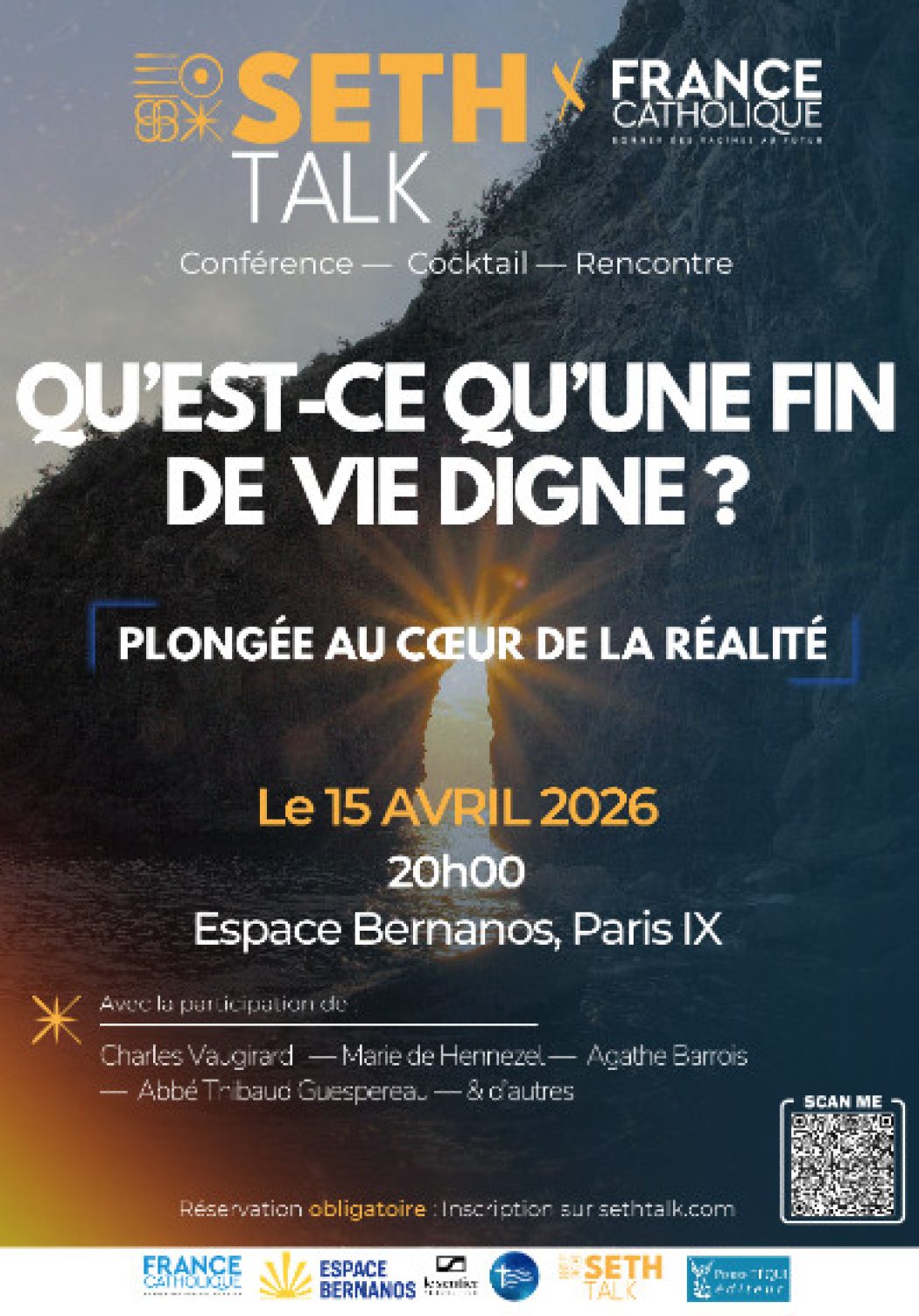 15 avril à Paris – Face à la fin de vie : comprendre, réfléchir, espérer.