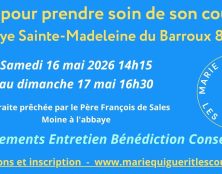 Retraite pour les couples au Barroux les 16 et 17 mai