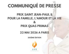 Remise des PRIX SAINT JEAN-PAUL II & PRIX QUAS PRIMAS en présence de son éminence le cardinal Burke