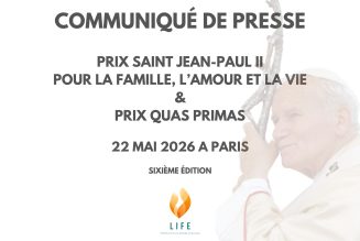 Remise des PRIX SAINT JEAN-PAUL II & PRIX QUAS PRIMAS en présence de son éminence le cardinal Burke