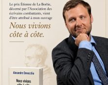Prix “Etienne de la Boétie” pour Alexandre Devecchio – Ce qu’en dit Philippe de Villiers :