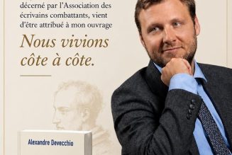Prix “Etienne de la Boétie” pour Alexandre Devecchio – Ce qu’en dit Philippe de Villiers :