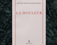 « La douleur est un suppléant de l’amour » : entretien sur Antoine Blanc de Saint-Bonnet avec l’éditeur Xavier Meystre