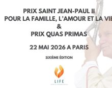 Prix Quas Primas, remis en présence du cardinal Burke, le vendredi 22 mai à Paris