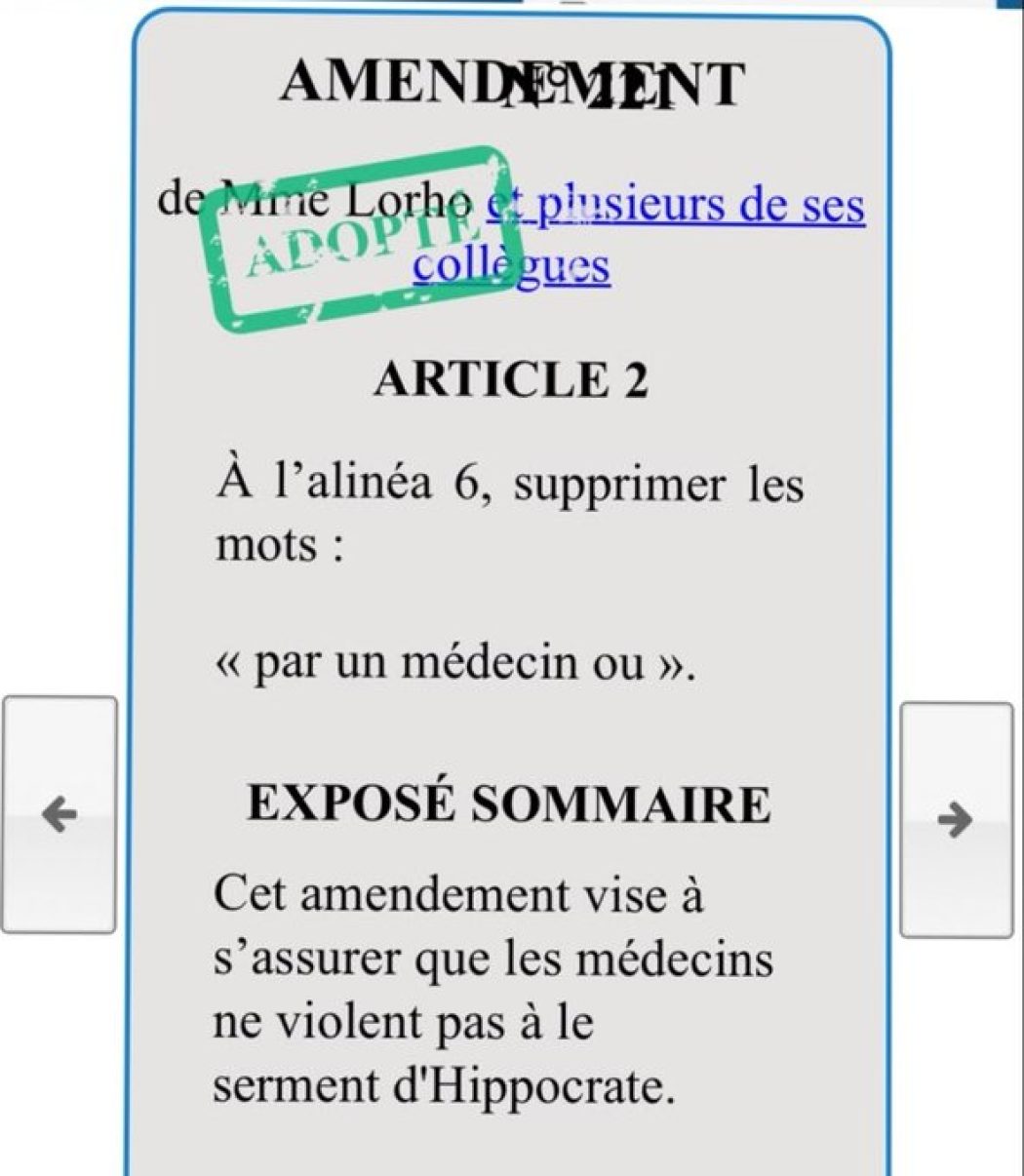 L’impossible parodie du soin : quand l’Assemblée exclut les médecins du geste létal