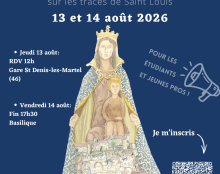 13-14 août : Pèlerinage des étudiants et jeunes pros à Rocamadour