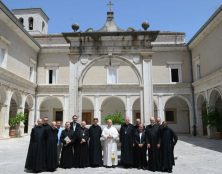 Visite surprise du pape à l’abbaye du Mont Cassin