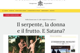 Une “théologienne” nie le péché originel et l’existence du diable dans l’Osservatore Romano