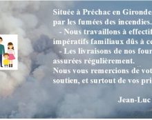 Incendies en Gironde & Livres en Famille