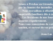 Incendies en Gironde & Livres en Famille