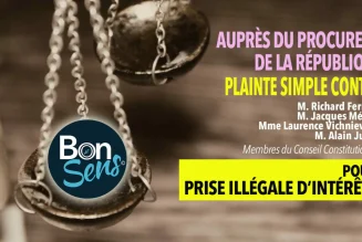 Euthanasie : BonSens.org porte plainte contre 4 membres du Conseil constitutionnel pour « prise illégale d’intérêts »
