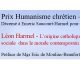 Prix Humanisme chrétien 2026, décerné à Emeric Saucourt-Harmel pour son excellent ouvrage sur Léon Harmel