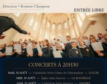 Tournée des Petits Chanteurs de Saint-Charles  (Versailles) en Vendée