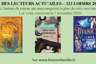 Prix des lecteurs Actu’ailes-123 Loisirs, 2026, 6ème édition – C’est vous qui déciderez !