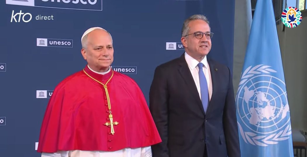 Visite du pape Léon XIV à l&rsquo;UNESCO